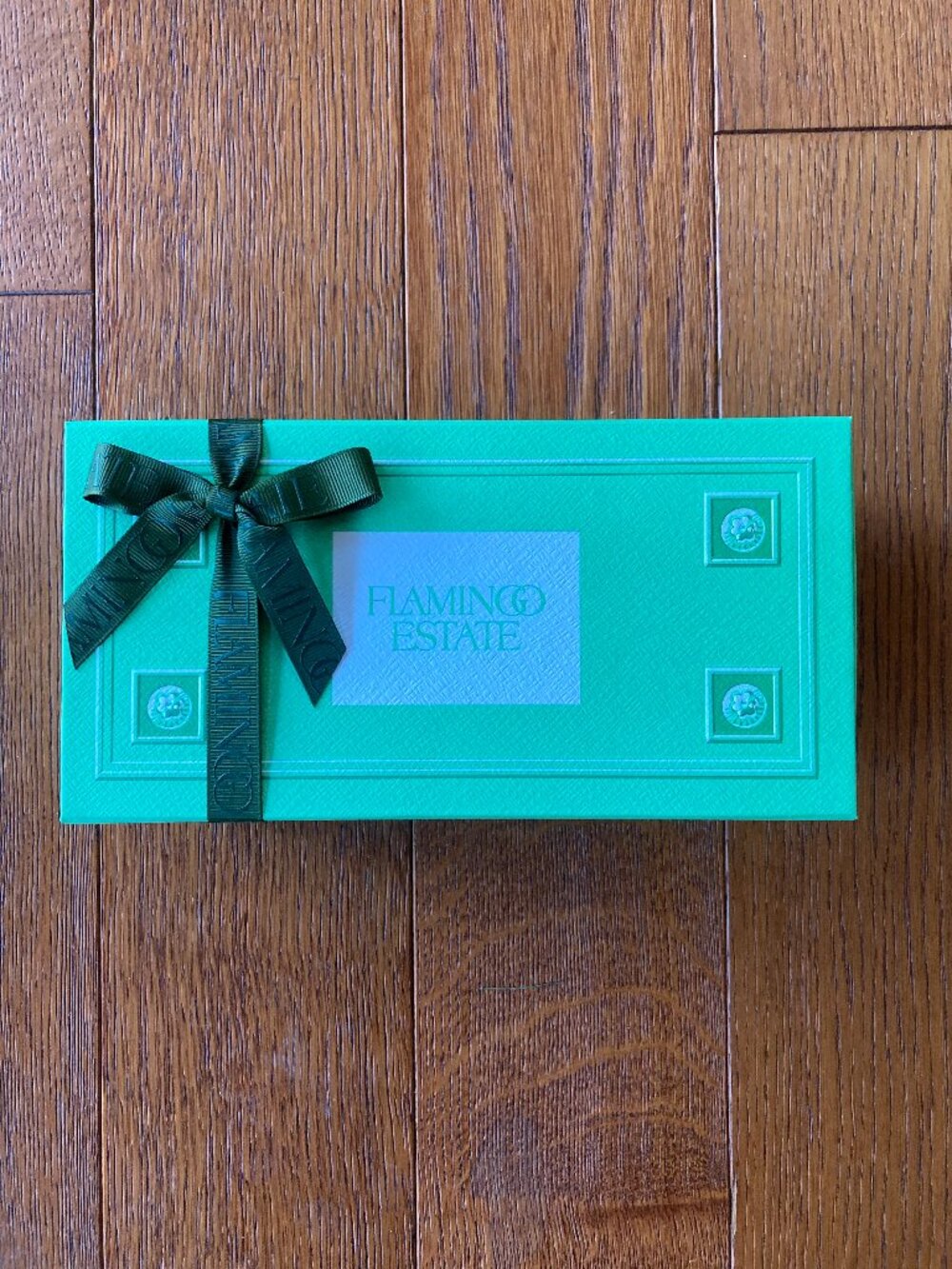 Flamingo Estate signature gift box with grosgrain ribbon - SMALL
